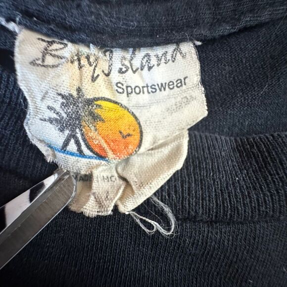 Vintage Y2K I Wrestled A Bear Once Black Shirt Size Large Mathcore Avant Garde - Picture 2 of 4